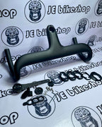 KOCEVLO plain black integrated handlebar for road bikes, 100x400mm.