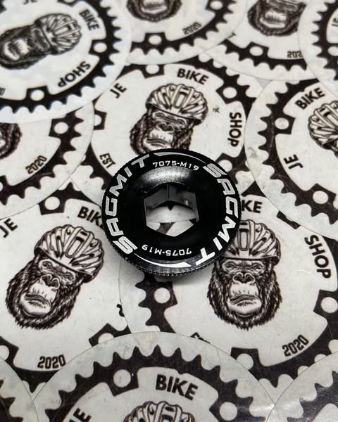 CNC alloy crank bolt cup lock for bicycle cranksets