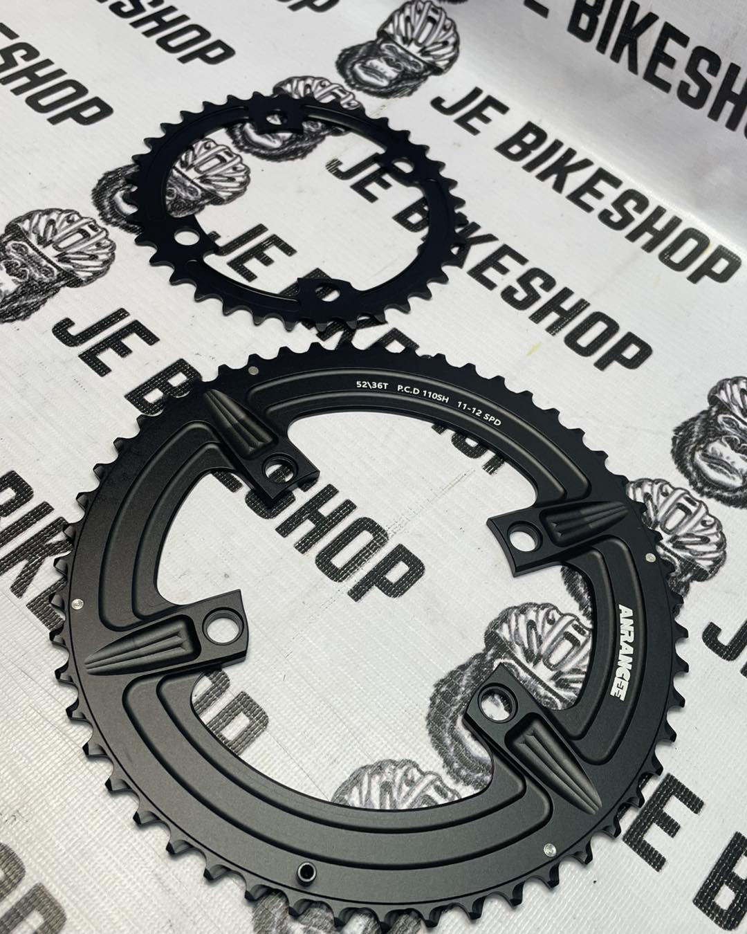 High-performance ZRACE / Anrancee 110 BCD 4-hole chainrings 39-53T & 36-52T