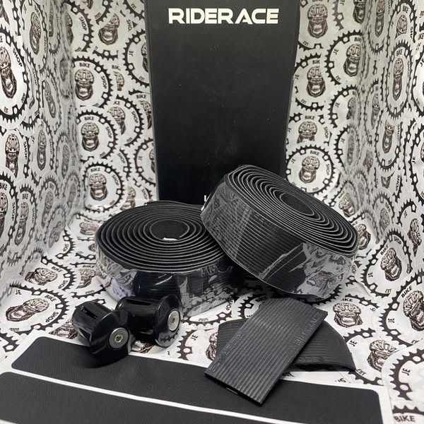 Riderace bartape with end tape and aluminum barend