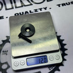 FLAT BLACK TOP CAP WITH STEEL BOLT ALUMINUM CAP