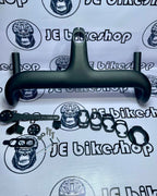 KOCEVLO plain black integrated carbon drop bar 100x400mm.