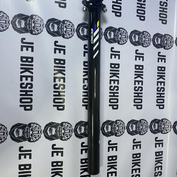 EC90 bicycle seat post zero setback glossy black carbon fiber 31.6mm
