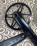 Shimano SLX M7120 crank arm and Goldix 42 tooth chainring set