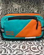 RockBros colorful painting bicycle handlebar bag with big capacity and reflective front.