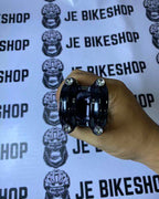 Lightweight UNO alloy handlebar stem in glossy black