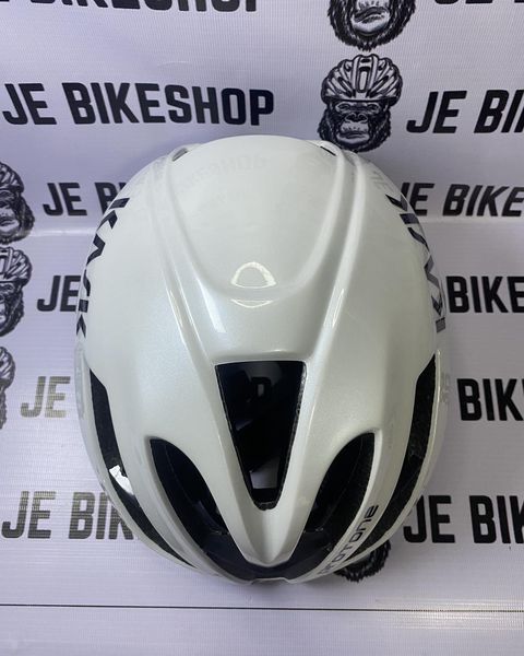 Ventilated KASK Protone helmet medium, for comfort on long rides.