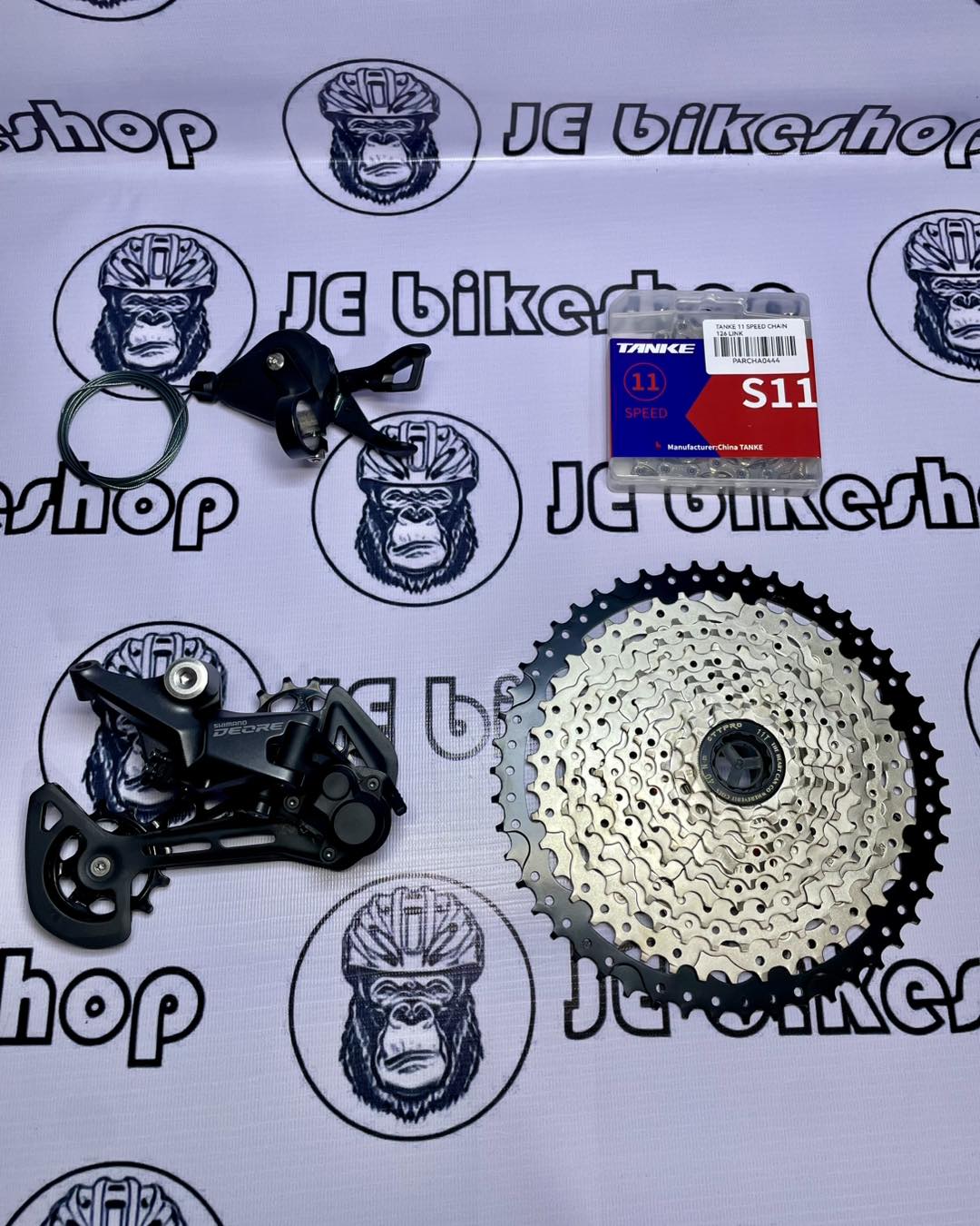 Shimano M5100 upkit with Tanke chain and TT Pro 11-50T cassette