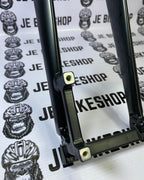 Lutu Wang 27.2mm fork for MTB bikes, glossy black for sleek design