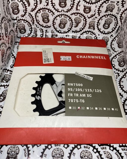 Fovno Deckas Racework SRAM 3-bolt chainring 1mm offset