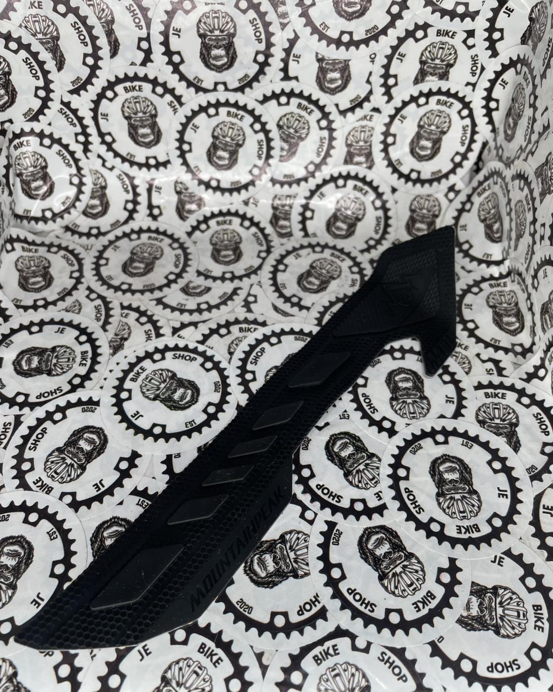 Single unit Mountainpeak chainstay protector for MTB and road bikes.