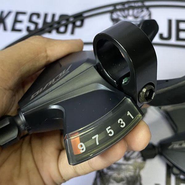 MTB Shimano Alivio 3x9 speed shifter set, left and right handles