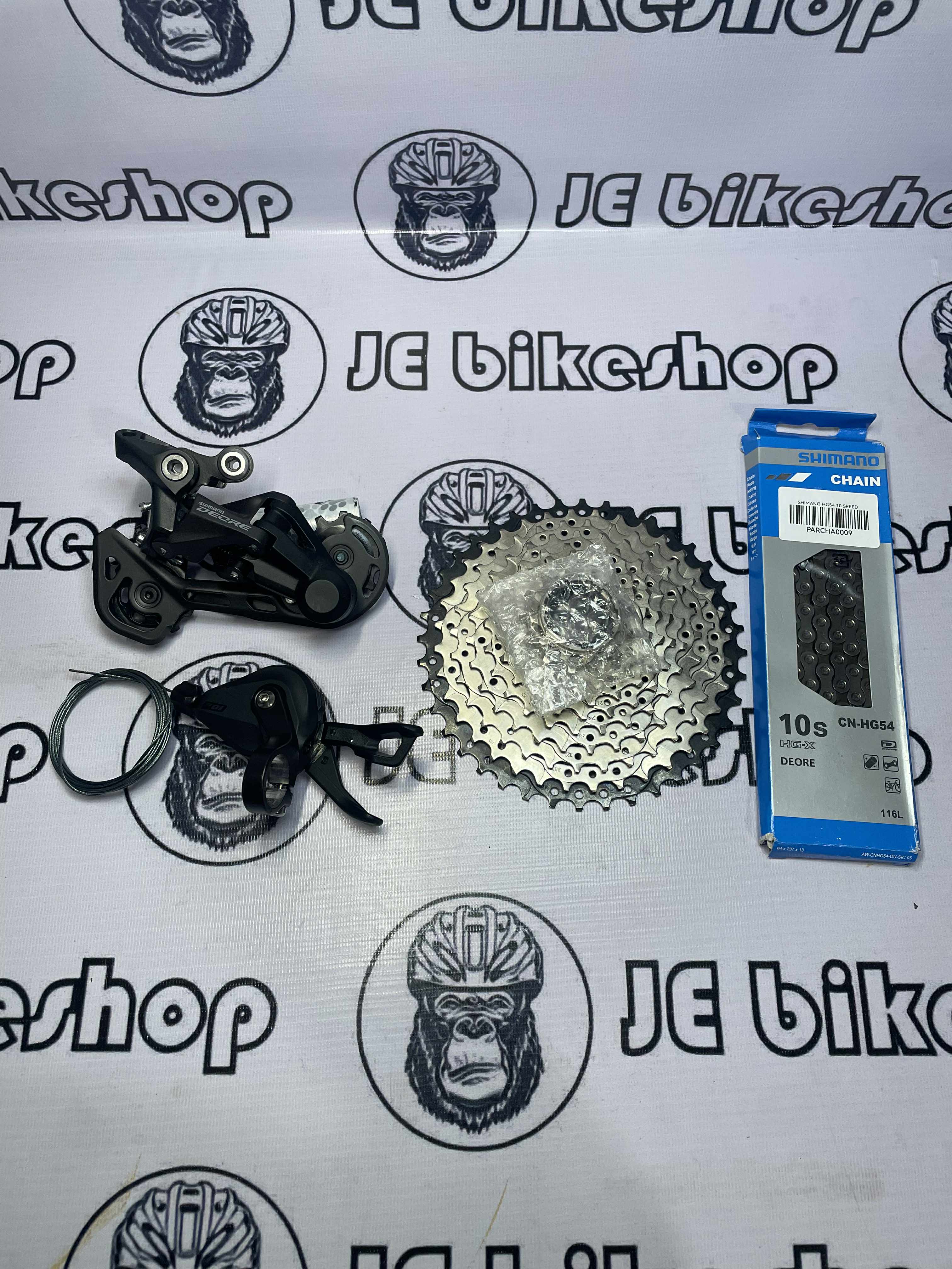 SHIMANO DEORE M4120 10s UPKIT WITH 40T COGS AND SHIMANO CN-HG54 CHAIN