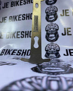 Chain checker for bicycles, durable aluminum construction.