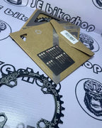 Lightweight 96 BCD narrow wide chainring for smooth shifting.