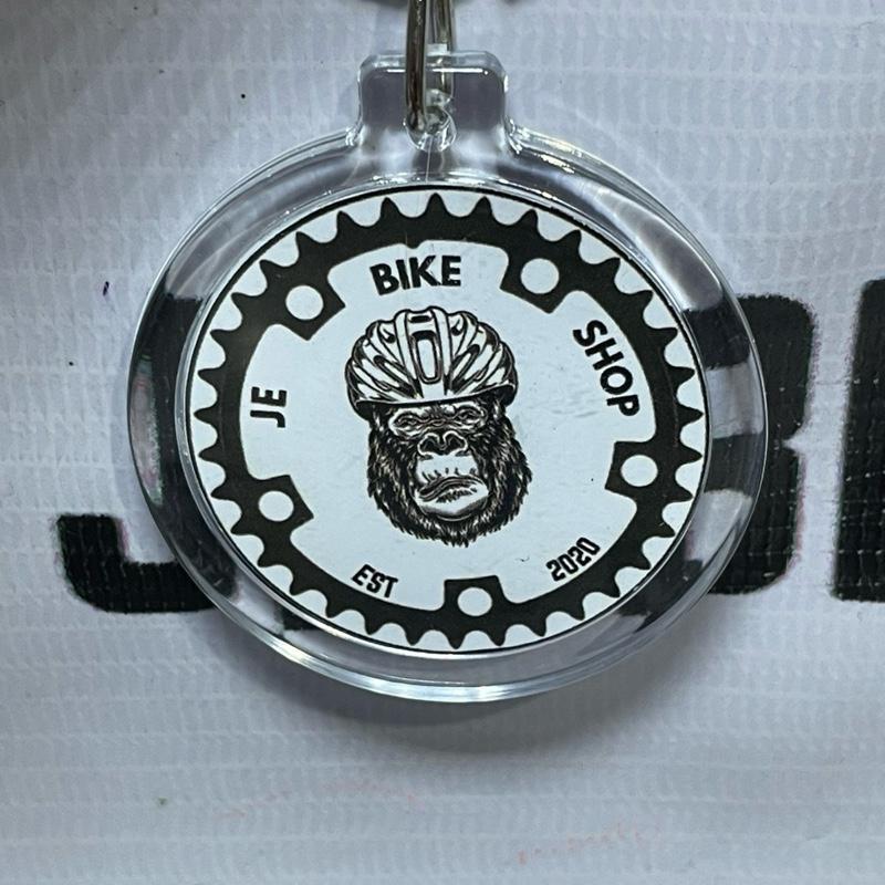 Stylish cycling keychain for riders and mechanics