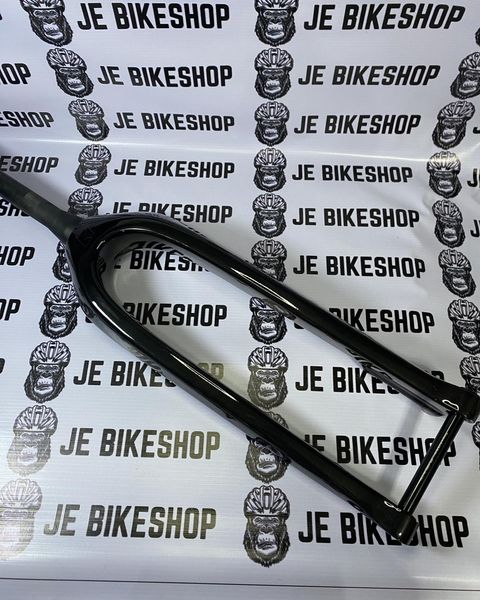 Glossy black 27.2 Lutu Wang mountain bike fork, smooth handling