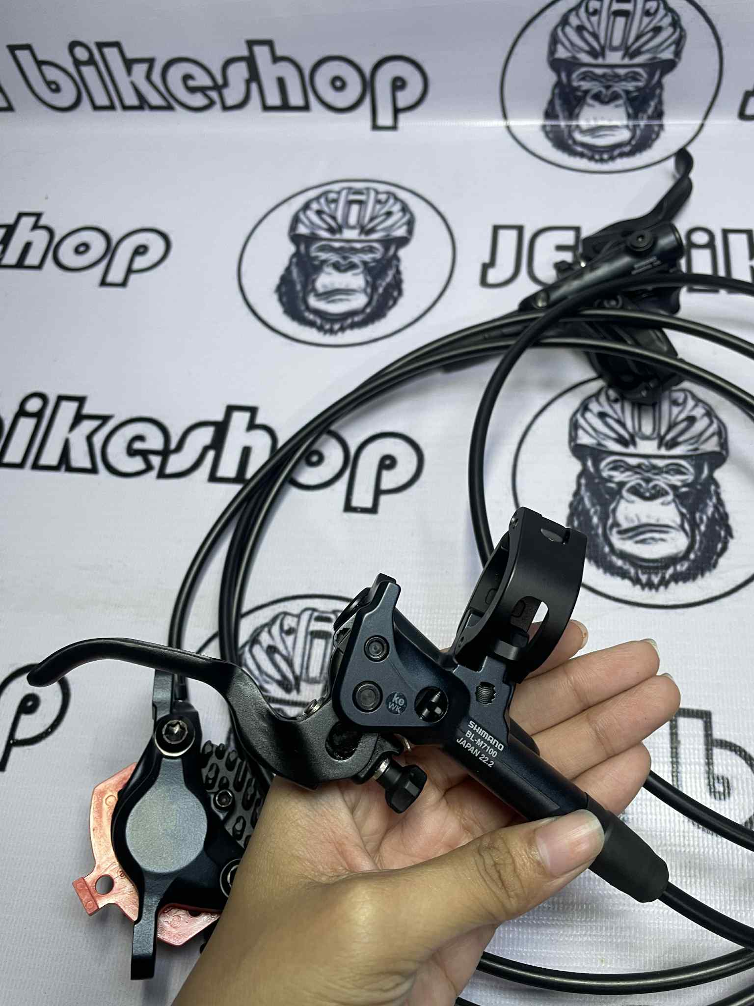 SHIMANO M7100 SLX BRAKESET WITH COOLING FIN