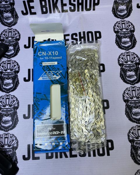 Shimano multi-speed chain, compatible with 8, 9, 10, and 11-speed drivetrains.