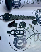 KOCEVLO integrated carbon handlebar 100x400mm, plain black finish.