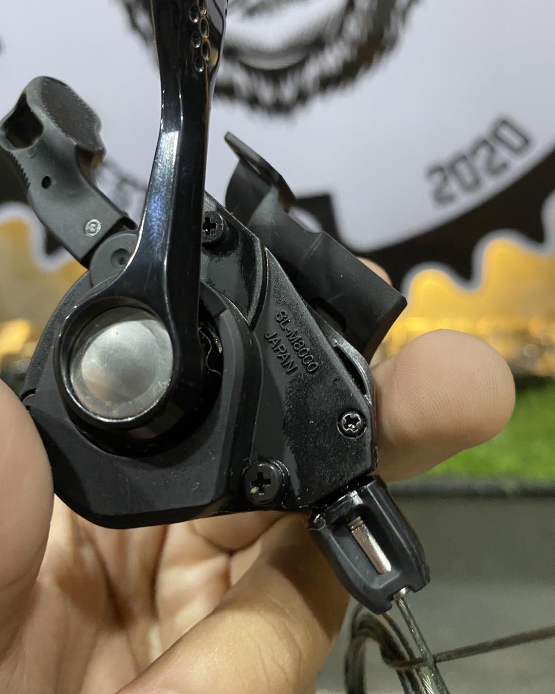 Deore XT M8000 left-hand shifter for MTB, discounted