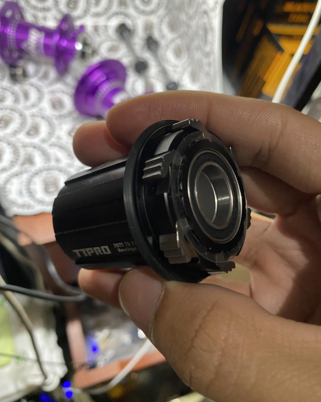 TTPRO 9 hubs, quick release 6-bolt, 32 holes, 6 pawls, 3T, for MTB and XC.