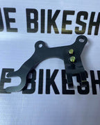 Front and rear disc brake mount adapter for precise installation