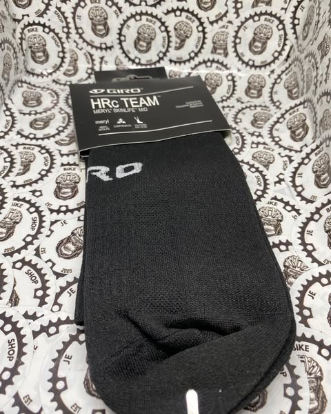 HRC Team Giro cycling socks, original cotton design, moisture-wicking.