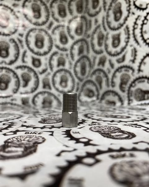 Durable hydraulic screw bolt for MTB and road bike brakes.