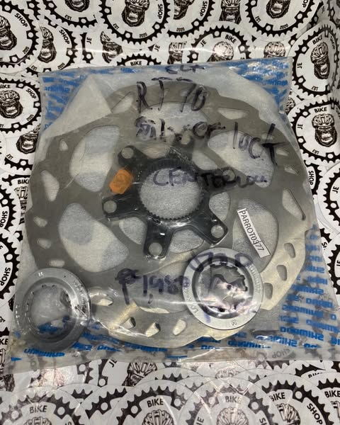 Shimano SLX RT70 disc rotor, single piece, Center Lock mount.