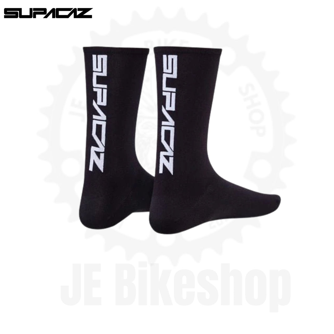 SUPASOX CYCLING SOCKS WHITE BLACK