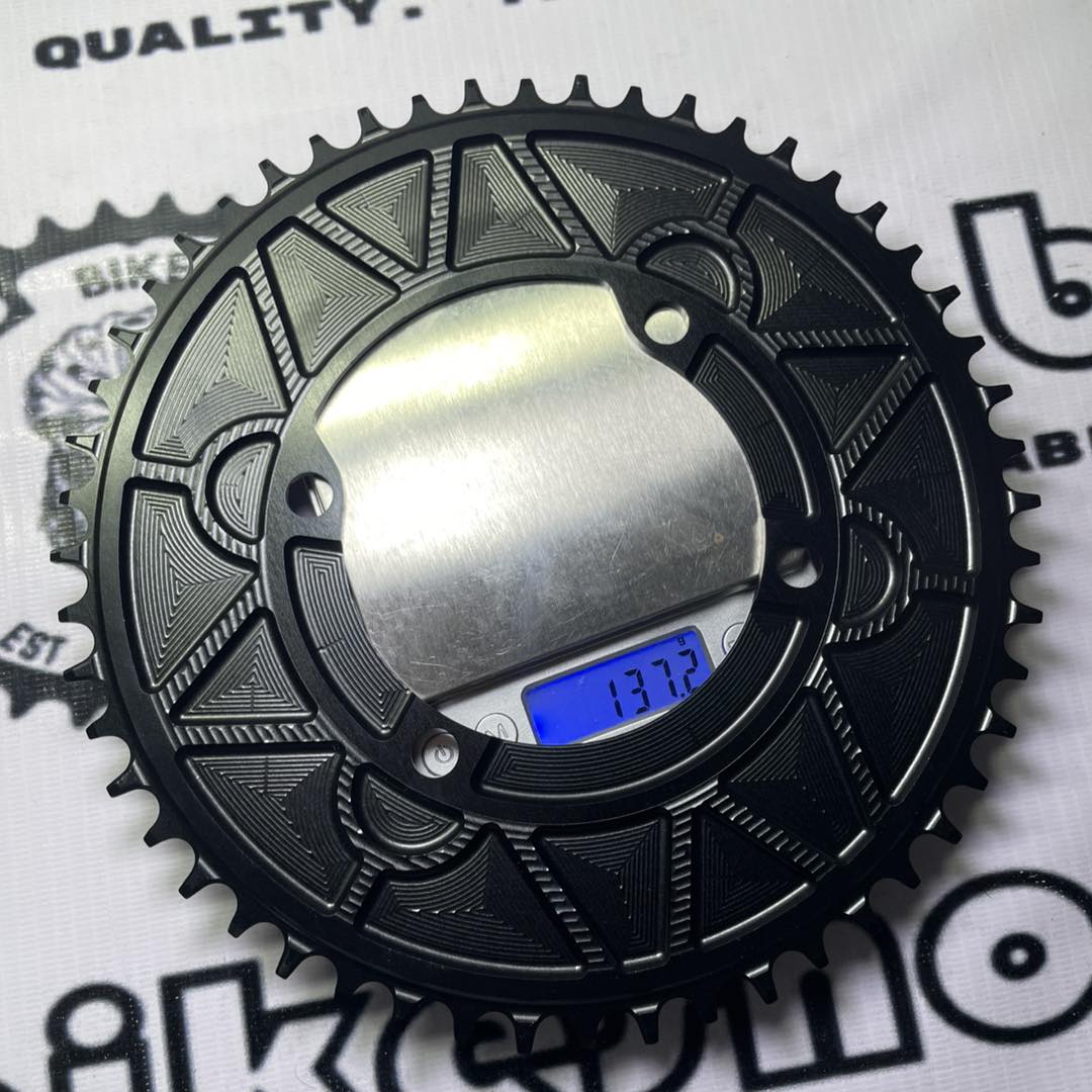 WUZEI 52T 104BCD ROUND BLACK CHAINRING
