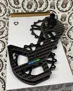 SHIMAN0 105 6800 MODEL OVERSIZED CERAMIC PULLEY CARBON CAGE  *ALSO COMPATIBLE TO TIAGRA LATEST RD