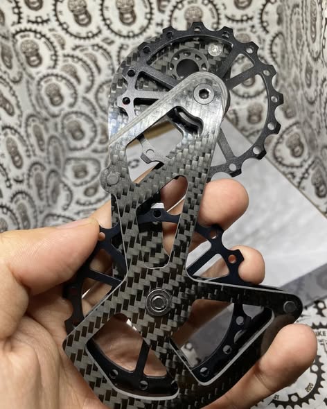 SHIMAN0 105 6800 MODEL OVERSIZED CERAMIC PULLEY CARBON CAGE  *ALSO COMPATIBLE TO TIAGRA LATEST RD