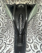 Velo VL3147 black malapad bicycle saddle for MTB and road bikes.