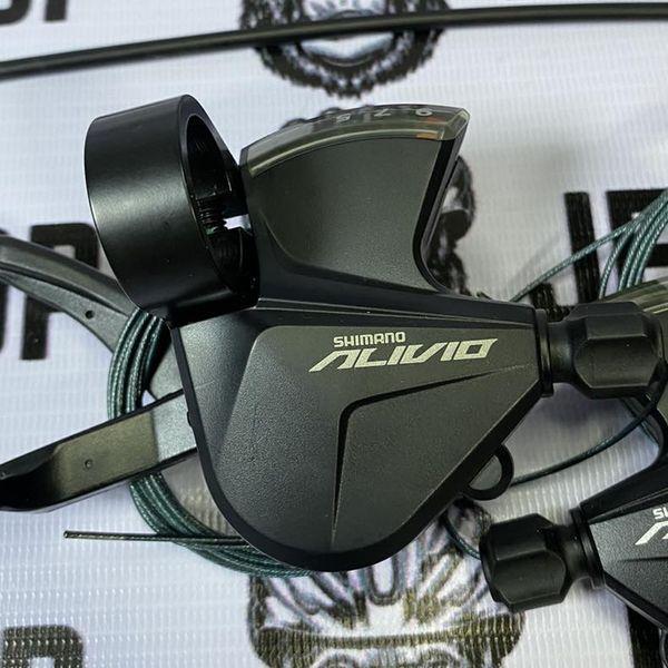 Shimano Alivio 3x9 speed left and right shifter set for durable MTB use