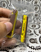 Lightweight OG Evkin carbon brake shoes, removable design.