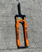 TANKE BIKE FORK MTB AIR FRONT SUSPENSION 29ER INCH 120 MM TRAVEL QUICK RELEASE FORK “NON TAPERED”
