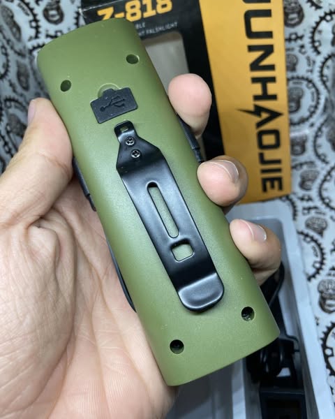 Rechargeable Type-C bike frontlight 3000mAh battery