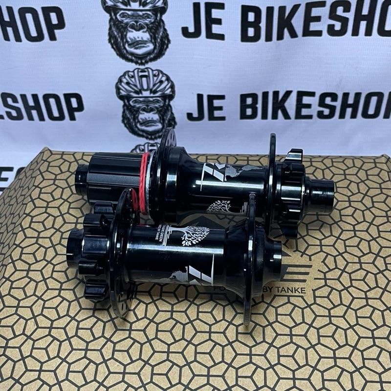 TANKE TH490 HUB THRU AXLE BOOST BLACK PAIR