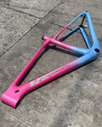 TANKE TK 5 29 ER FULL CARBON V1 THRU AXLE BOOST SIZE SMALL BLUE PINK COTTON CANDY