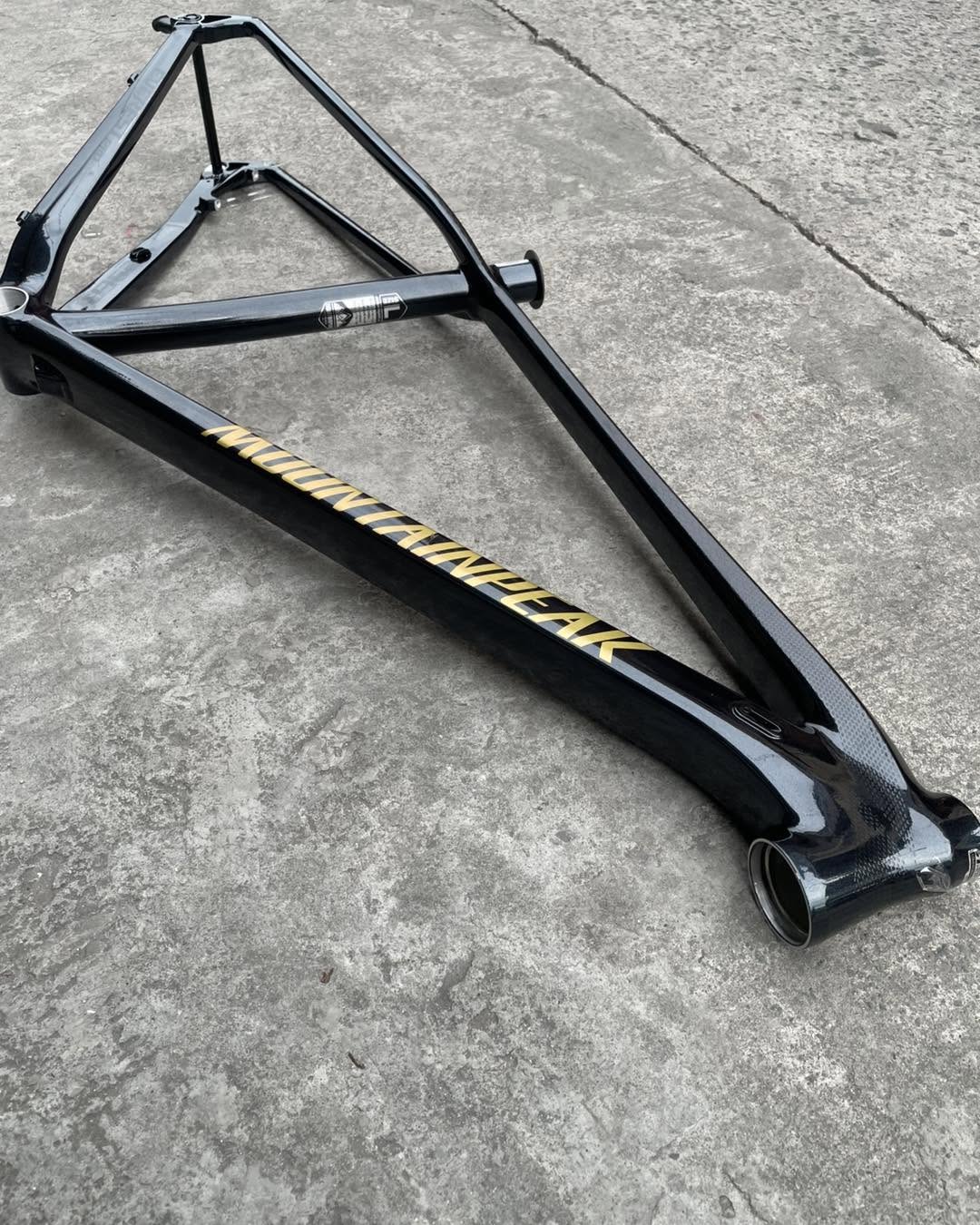 MOUNTAINPEAK EVEREST PRO THRU AXLE 29ER LARGE BLACK GOLD COLOR