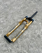TANKE BIKE FORK MTB AIR FRONT SUSPENSION 29ER GOLD ( FOX KASHIMA ) 120MM TRAVEL QUICK RELEASE “NON TAPERED”