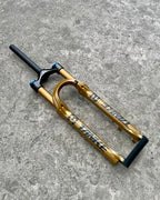 TANKE BIKE FORK MTB AIR FRONT SUSPENSION 29ER GOLD ( FOX KASHIMA ) 120MM TRAVEL QUICK RELEASE “NON TAPERED”