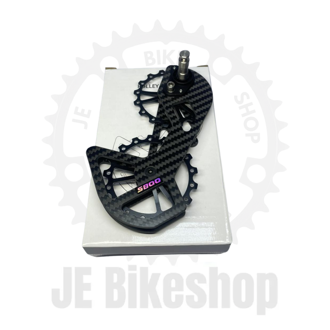 SHIMANO 105 5800 / 4700 TIAGRA RD MODEL OVERSIZED CERAMIC PULLEY CARBON CAGE  *ALSO COMPATIBLE TO TIAGRA LATEST RD