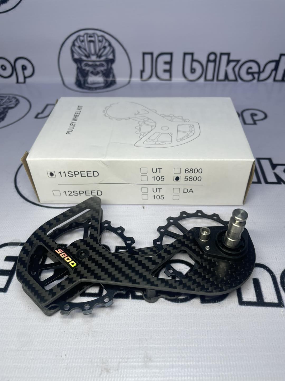 SHIMANO 105 5800 / 4700 TIAGRA RD MODEL OVERSIZED CERAMIC PULLEY CARBON CAGE  *ALSO COMPATIBLE TO TIAGRA LATEST RD