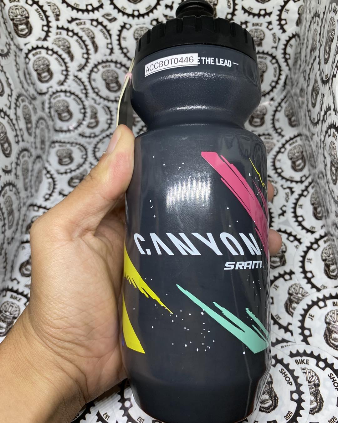 Jet Valve and EZ Squeeze RAPHA x CamelBak cycling water bottle.