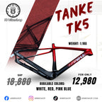 TANKE TK5 FULL CARBON FRAME 29ER BOOST SIZE “SMALL & MEDIUM ” ( BLUE PINK, WHITE BLACK, RED BLACK, BLACK VIOLET)