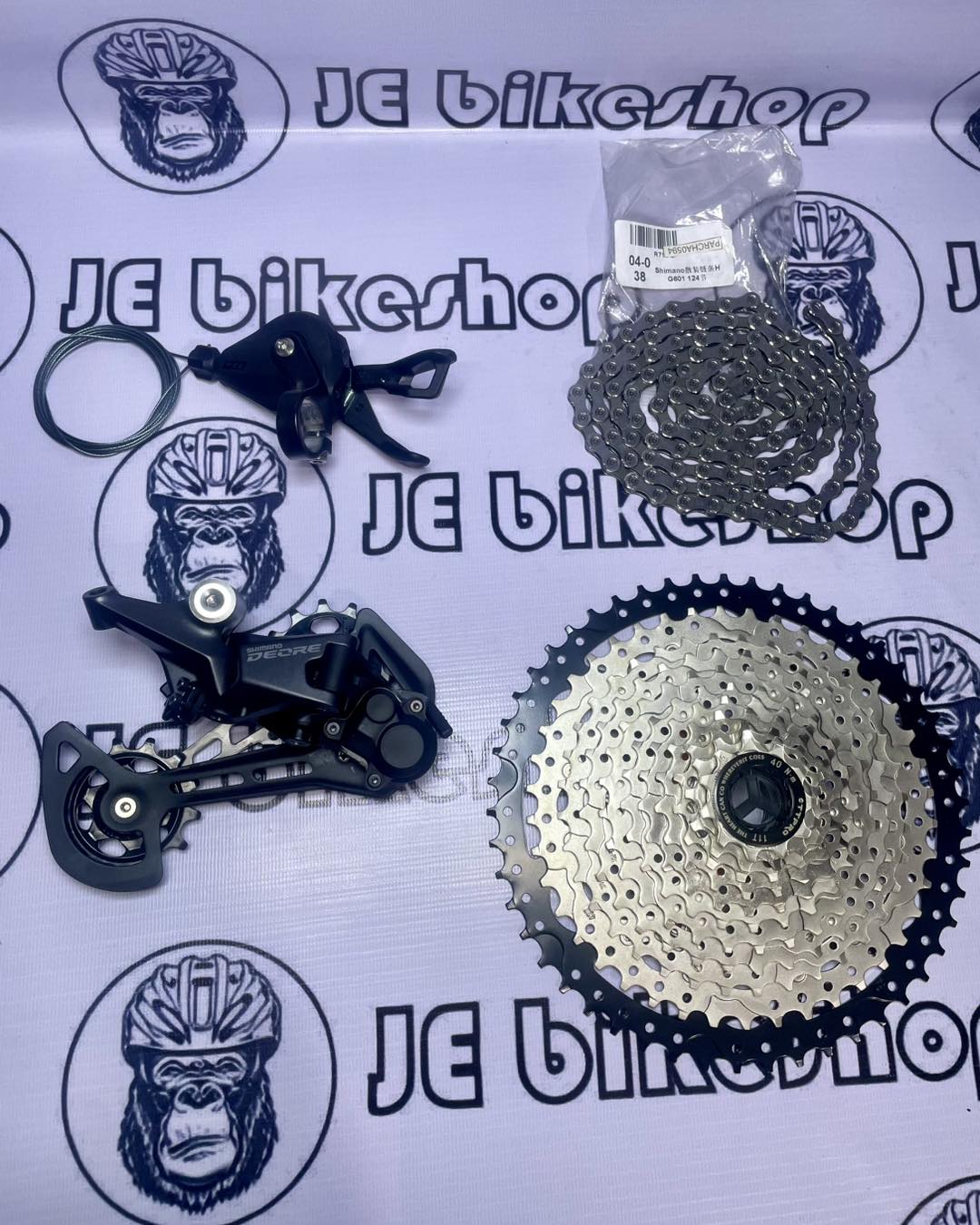 Shimano M5100 upkit with HG601 cassette and TT Pro 11-50T cogs
