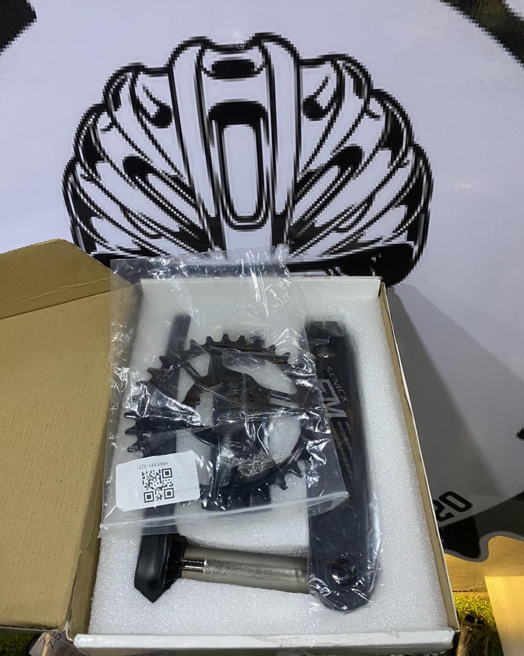 Senicx Hallowtech MTB crankset set with direct mount ring